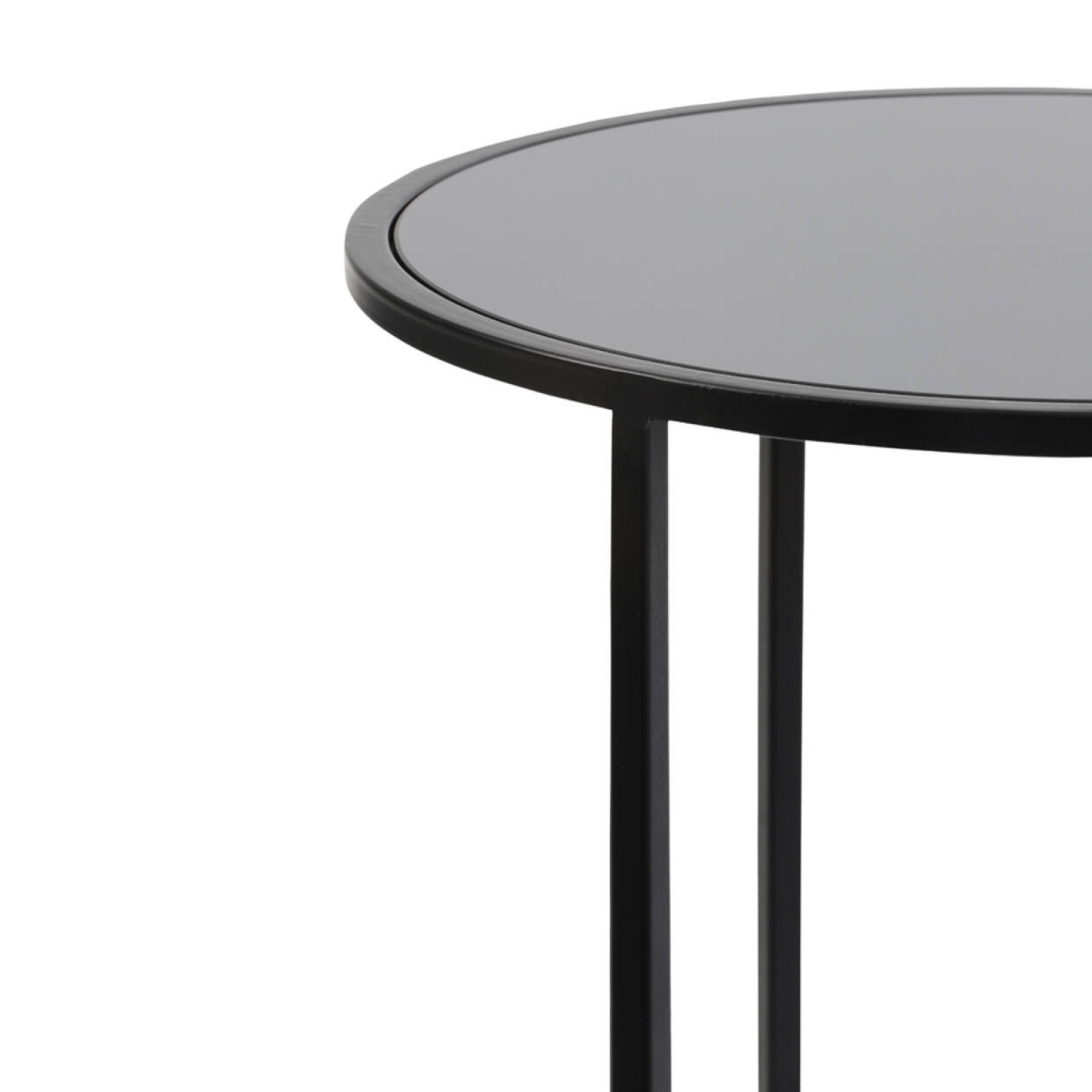 Duarte black side table set