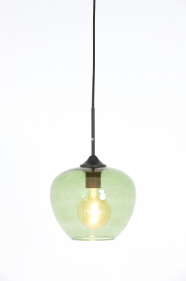 Mayson green glass hanging lamp