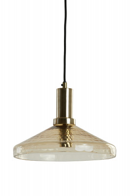 Delilo bronze glass hanging lamp