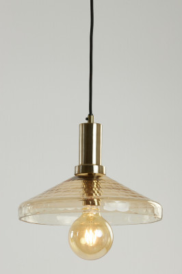 Delilo bronze glass hanging lamp