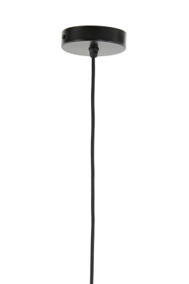 Delilo smoked grey glass hanging lamp