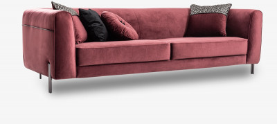 Amour burgundy sofa bed