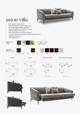 Aston Villa sofa bed