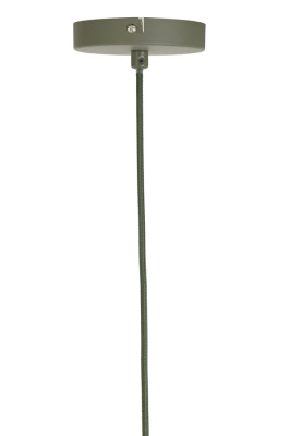 Plumeria dark green hanging lamp