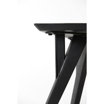 Quenza black side table