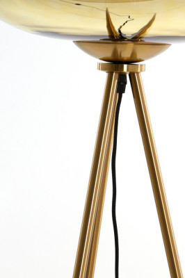 Mayson gold-glass floor lamp